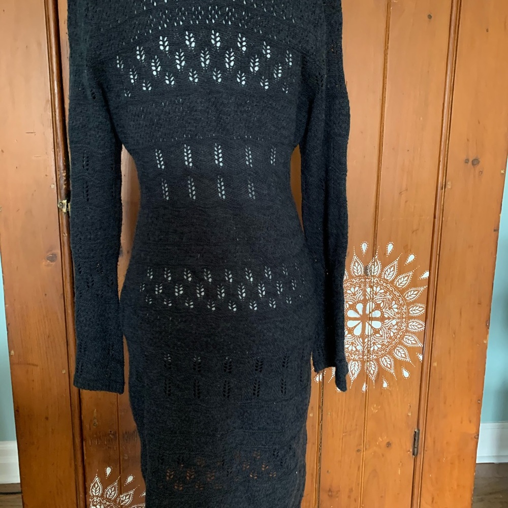 Extra long grey cardigan from Accomplice.